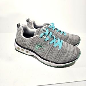 Gray and Teal Women's Sneakers